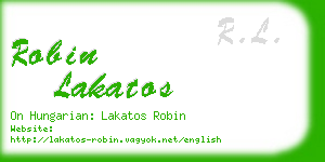 robin lakatos business card